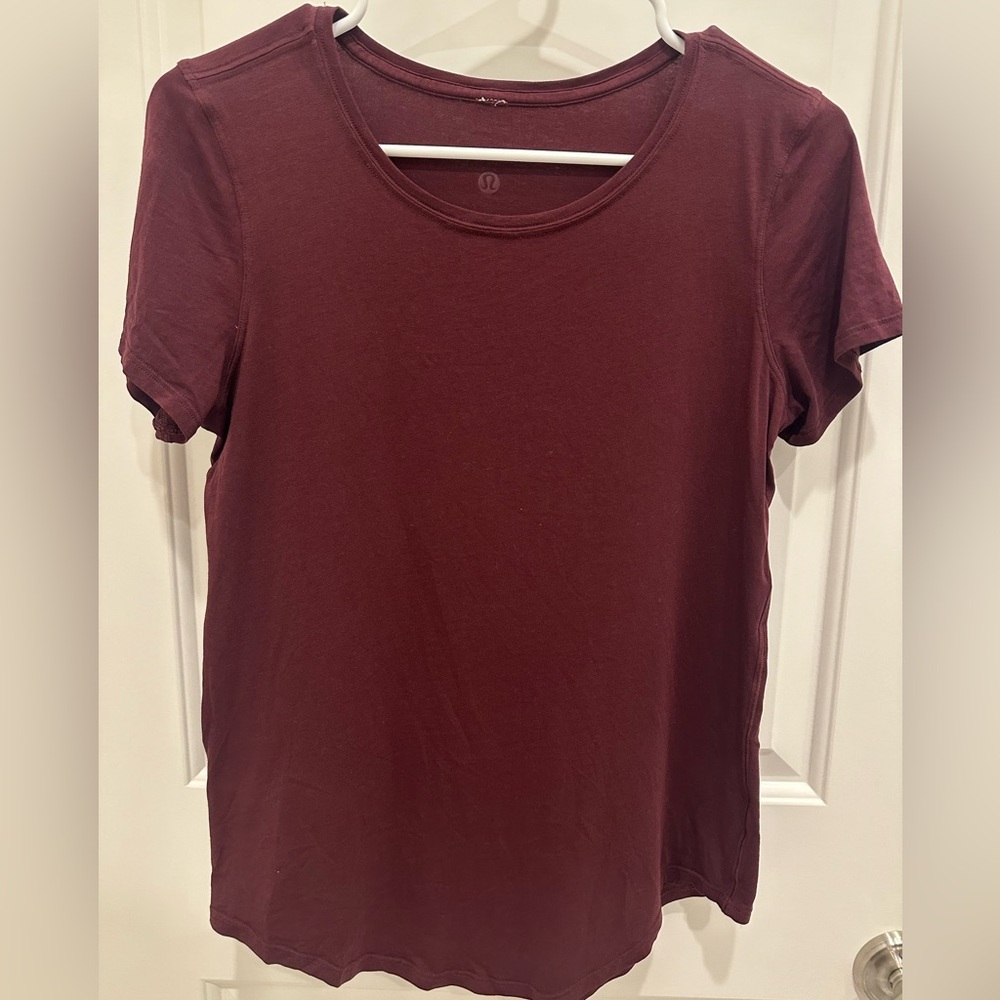 Lululemon Cotton Scoop Neck Tee